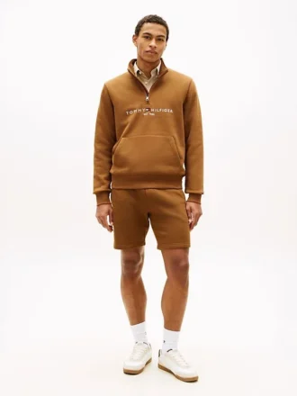 Short en molleton avec logo Tommy brodé