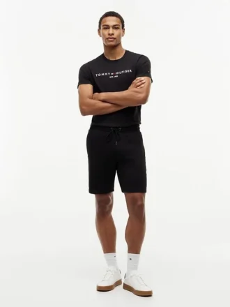 Short en molleton avec logo Tommy brodé