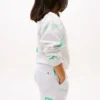 Short en molleton pour enfant avec logo mélangé sur toute la surface Short en molleton pour enfant avec logo mélangé sur toute la surface