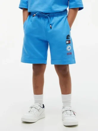 Short en molleton pour enfant avec logo Sun & Wave