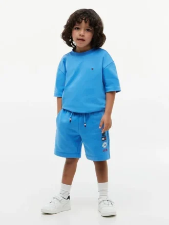 Short en molleton pour enfant avec logo Sun & Wave