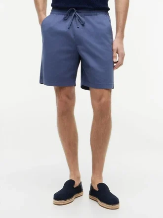 Shorts ajustés classiques 7&Prime; délavés