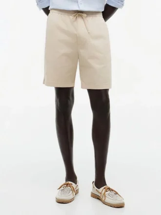 Shorts ajustés classiques 7&Prime; délavés