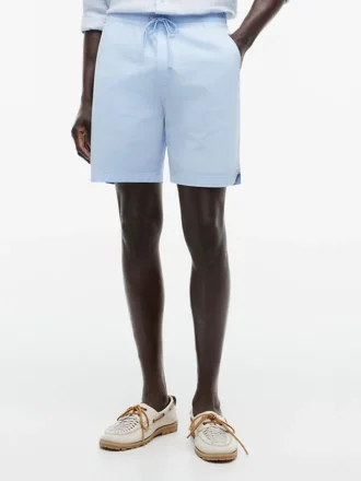 Shorts ajustés classiques 7&Prime; délavés