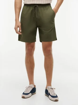 Shorts ajustés classiques 7&Prime; délavés