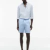 Shorts ajustés classiques 7&Prime; délavés