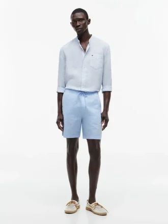 Shorts ajustés classiques 7&Prime; délavés