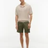 Shorts ajustés classiques 7&Prime; délavés