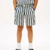Shorts ample à rayures en mélange de lin pour enfant
