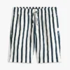 Shorts ample à rayures en mélange de lin pour enfant