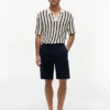 Shorts cargo en sergé stretch à coupe décontractée Shorts cargo en sergé stretch à coupe décontractée