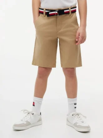 Shorts chino à ceinture pour enfant Shorts chino à ceinture pour enfant