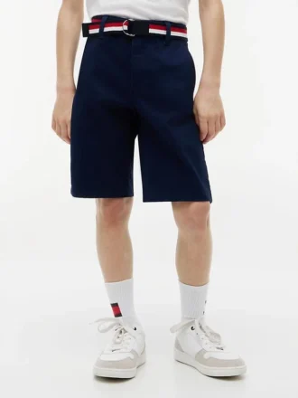 Shorts chino à ceinture pour enfant