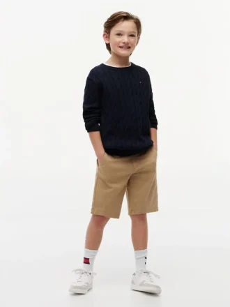 Shorts chino à ceinture pour enfant Shorts chino à ceinture pour enfant