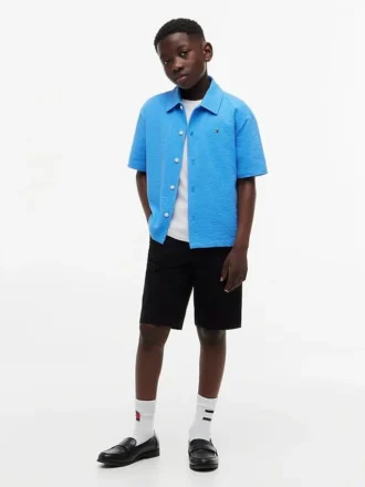 Shorts chino à ceinture pour enfant Shorts chino à ceinture pour enfant