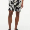Shorts à coupe classique 18 cm à imprimé tropical