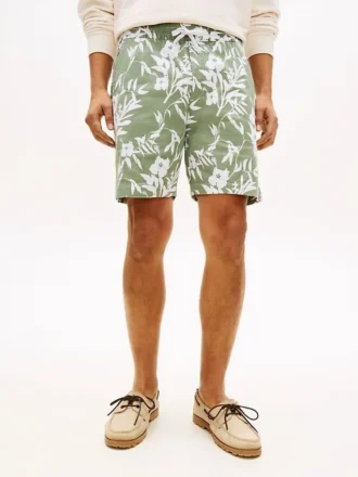 Shorts à coupe classique 18 cm à imprimé tropical