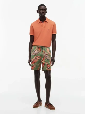 Shorts à coupe classique 18 cm à imprimé tropical