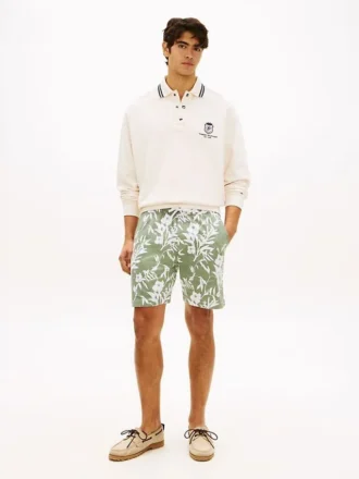 Shorts à coupe classique 18 cm à imprimé tropical