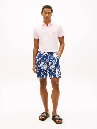Shorts à coupe classique 18 cm à imprimé tropical