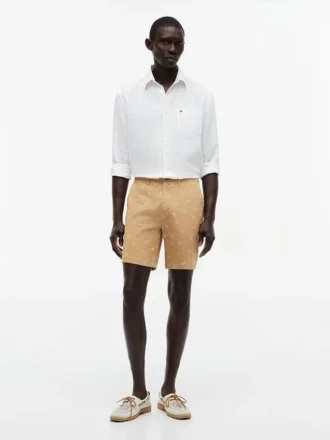 Shorts à coupe classique 7″ avec imprimé ancre Shorts à coupe classique 7″ avec imprimé ancre