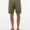 Shorts décontractés en mélange coton-lin