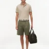 Shorts décontractés en mélange coton-lin