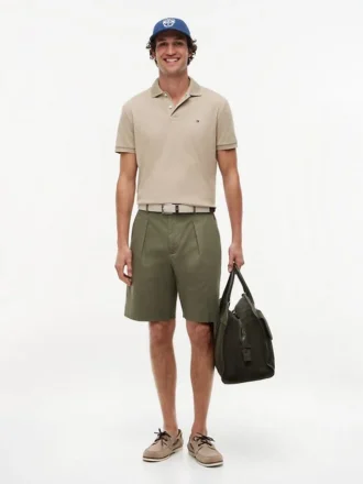 Shorts décontractés en mélange coton-lin Shorts décontractés en mélange coton-lin