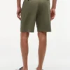 Shorts décontractés en mélange coton-lin