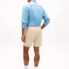 Shorts en coton et lin, coupe classique, 18 cm Shorts en coton et lin, coupe classique, 18 cm