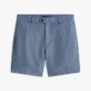 Shorts en coton et lin, coupe classique, 18 cm