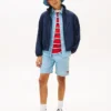 Shorts en denim à chevrons et drapeaux ondulés pour enfant Shorts en denim à chevrons et drapeaux ondulés pour enfant