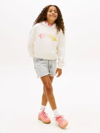 Shorts en denim à ourlet brut pour enfant Shorts en denim à ourlet brut pour enfant