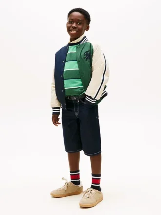 Shorts en denim style carpentier pour enfant