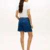 Shorts en denim taille haute avec ceinture