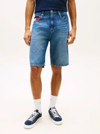 Shorts en denim Tommy Jeans avec poche drapeau