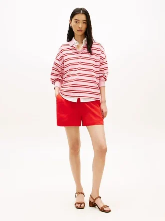 Shorts en lin à enfiler