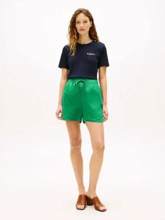 Shorts en lin à enfiler
