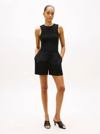 Shorts en lin à enfiler