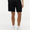 Shorts en lin mélangé, coupe classique, 20 cm