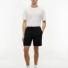 Shorts en lin mélangé, coupe classique, 20 cm