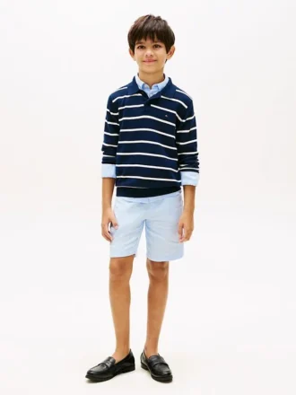 Shorts en mélange de lin pour enfant