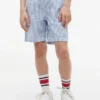 Shorts en seersucker rayé pour enfant