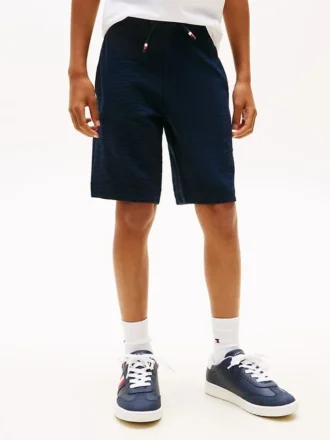 Shorts en seersucker stretch pour enfant Shorts en seersucker stretch pour enfant