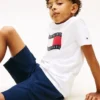 Shorts en seersucker stretch pour enfant Shorts en seersucker stretch pour enfant