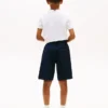 Shorts en seersucker stretch pour enfant Shorts en seersucker stretch pour enfant