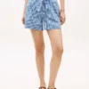 Shorts en seersucker vichy avec ceinture Shorts en seersucker vichy avec ceinture