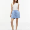 Shorts à enfiler en mélange lin-coton Shorts à enfiler en mélange lin-coton