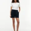 Shorts à enfiler en mélange lin-coton Shorts à enfiler en mélange lin-coton