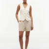 Shorts à enfiler en mélange lin-coton Shorts à enfiler en mélange lin-coton